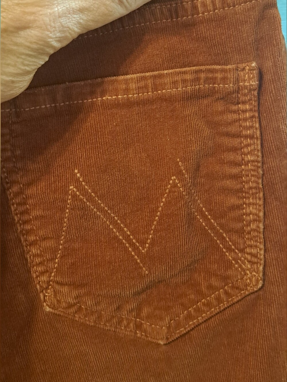 MOTHER Corduroy Pants High Waisted Looker Ankle Hopscotch USA Sz 29 - Picture 3 of 11